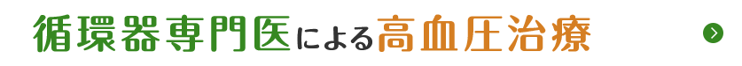 循環器専門医による高血圧治療